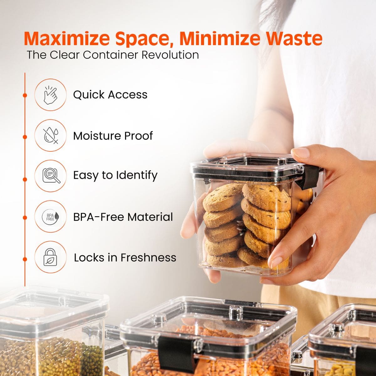 Air-Tight Kitchen Storage Containers